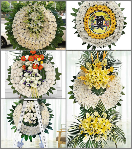 广东江门市蓬江区环市街道东风村花圈速递